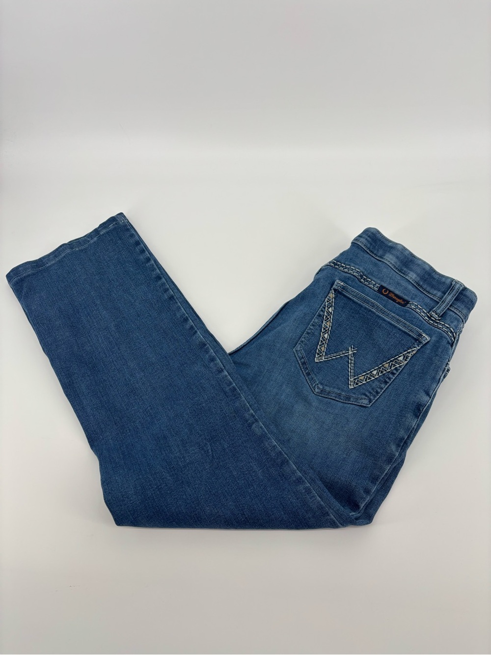Wrangler Ultimate Riding Jean Shiloh Women’s 34x30 Blue Denim Bootcut Western